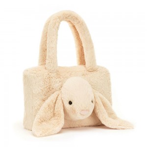 Torebka Jellycat Smudge Rabbit Tote,24cm x 36cm x 8cm Beżowe | Polska GLCM-21685