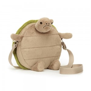 Torebka Jellycat Timmy Turtle,26cm x 22cm x 5cm Zielone | Polska TFZC-61839