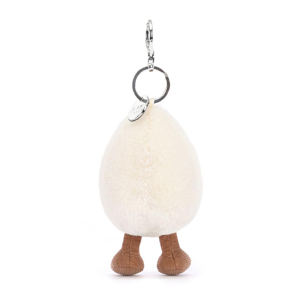Brelok Jellycat Amuseables Happy Boiled Jajko,18cm x 7cm x 3cm Białe | Polska  IVQS-82913