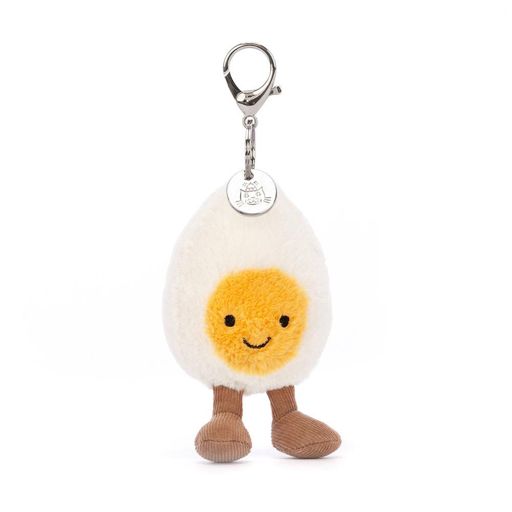 Brelok Jellycat Amuseables Happy Boiled Jajko,18cm x 7cm x 3cm Białe | Polska  IVQS-82913