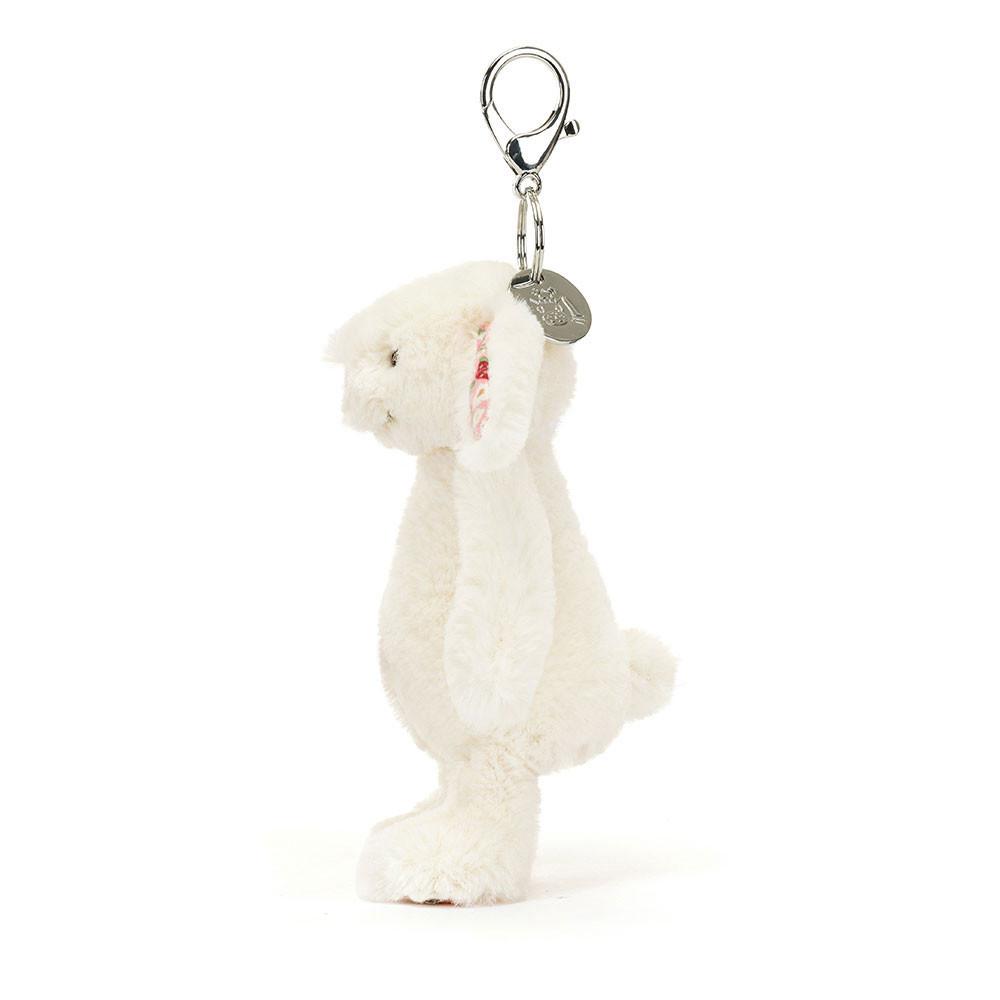 Brelok Jellycat Blossom Cream Króliczek 'Berry',17cm x 4cm x 3cm Białe | Polska  HRBW-03618