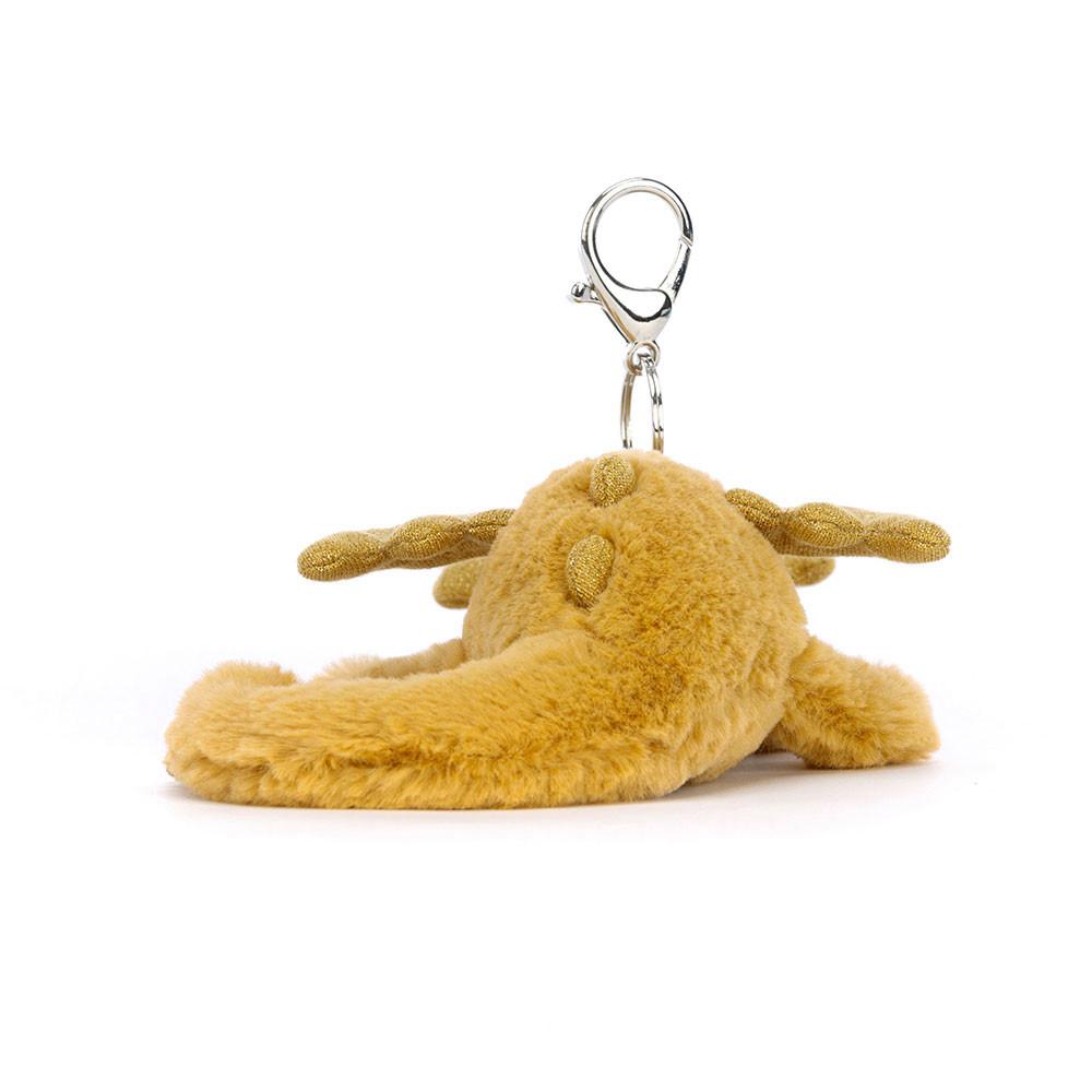 Brelok Jellycat Golden Dragon,12cm x 8cm x 22cm Żółte | Polska  RYCE-45039