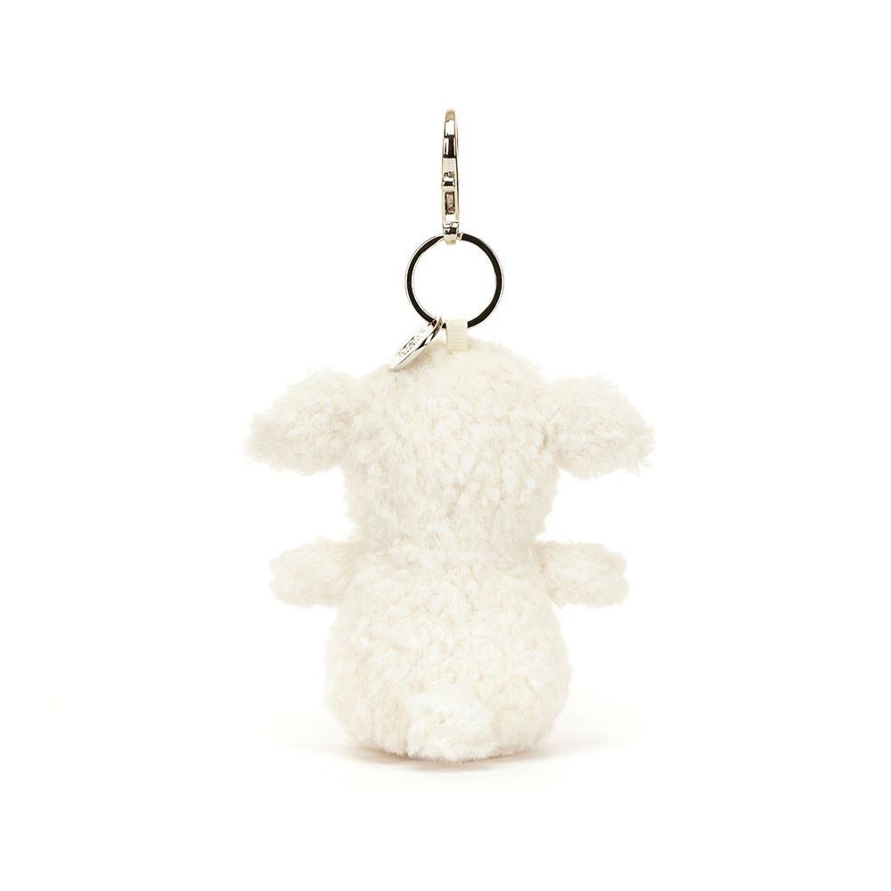 Brelok Jellycat Little Lamb,17cm x 6cm x 8cm Białe | Polska  WPON-23640