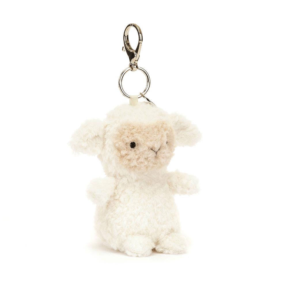 Brelok Jellycat Little Lamb,17cm x 6cm x 8cm Białe | Polska  WPON-23640