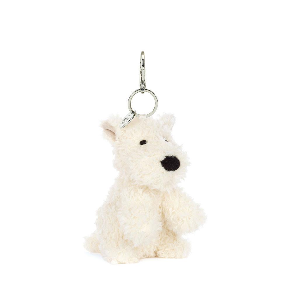 Brelok Jellycat Munro Scottie Piesek,16cm x 6cm x 5cm Białe | Polska  PDAV-45806