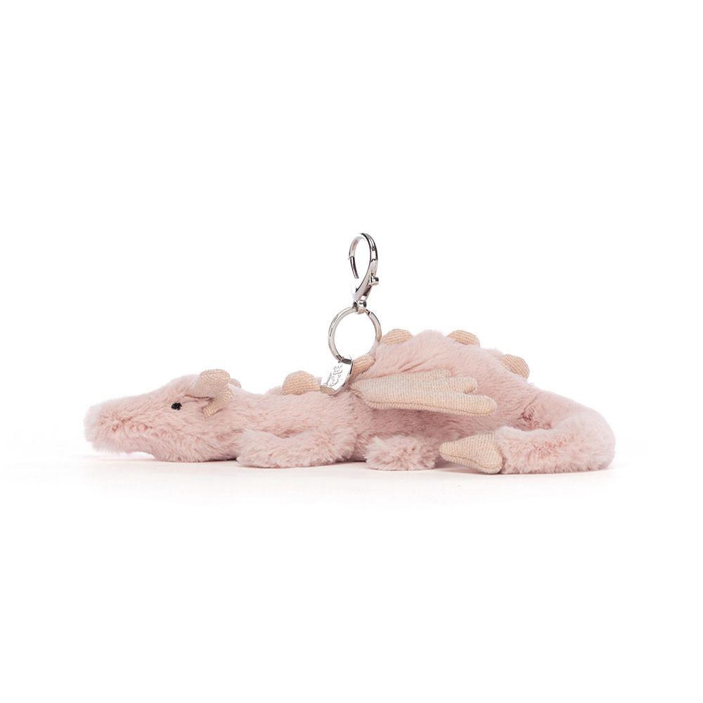Brelok Jellycat Rose Dragon,12cm x 8cm x 22cm Różowe | Polska  KNIO-92460