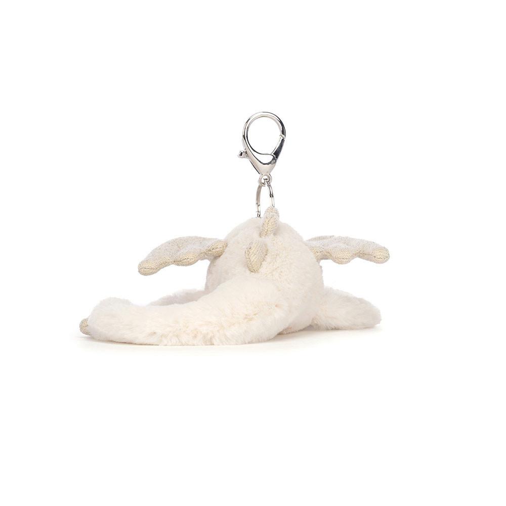 Brelok Jellycat Snow Dragon,12cm x 8cm x 22cm Białe | Polska  YMIF-28917