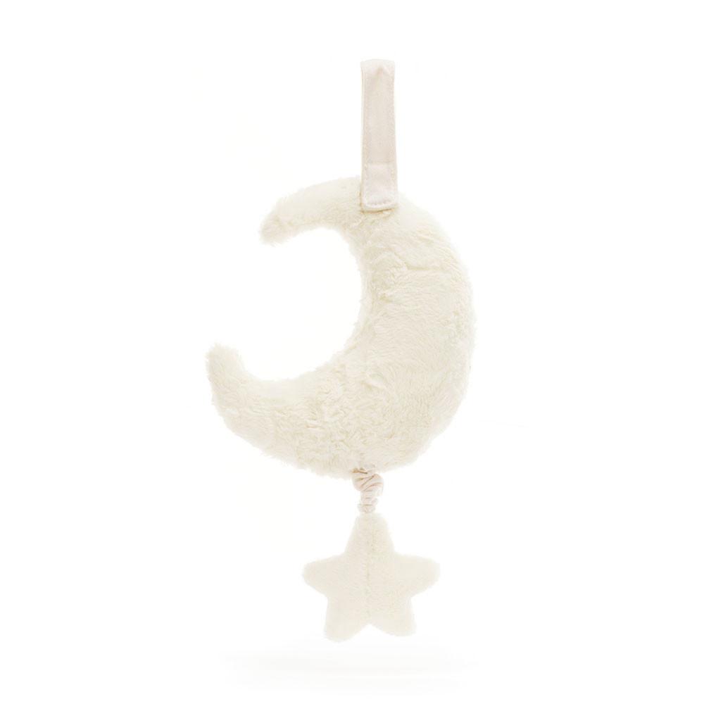 Dziecko Jellycat Amuseables Moon Musical Pull,28cm x 15cm x 6cm Białe | Polska  RDAX-80975