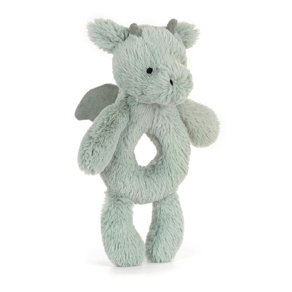 Dziecko Jellycat Bashful Dragon Ring Rattle,18cm x 8cm x 2cm Zielone | Polska  KQPH-51896
