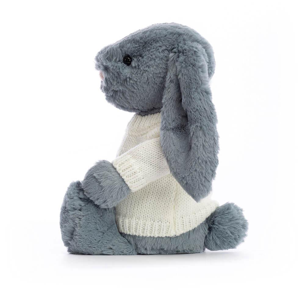 Dziecko Jellycat Bashful Dusky Króliczek with Cream,31cm x 12cm x 9cm Niebieskie | Polska  CXDL-97312