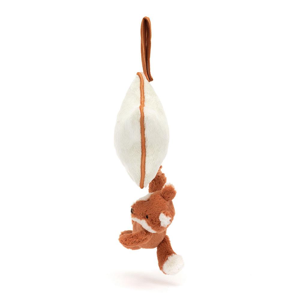 Dziecko Jellycat Bashful Fox Cub Musical Pull,30cm x 20cm x 6cm Pomarańczowe | Polska  QZTX-40213