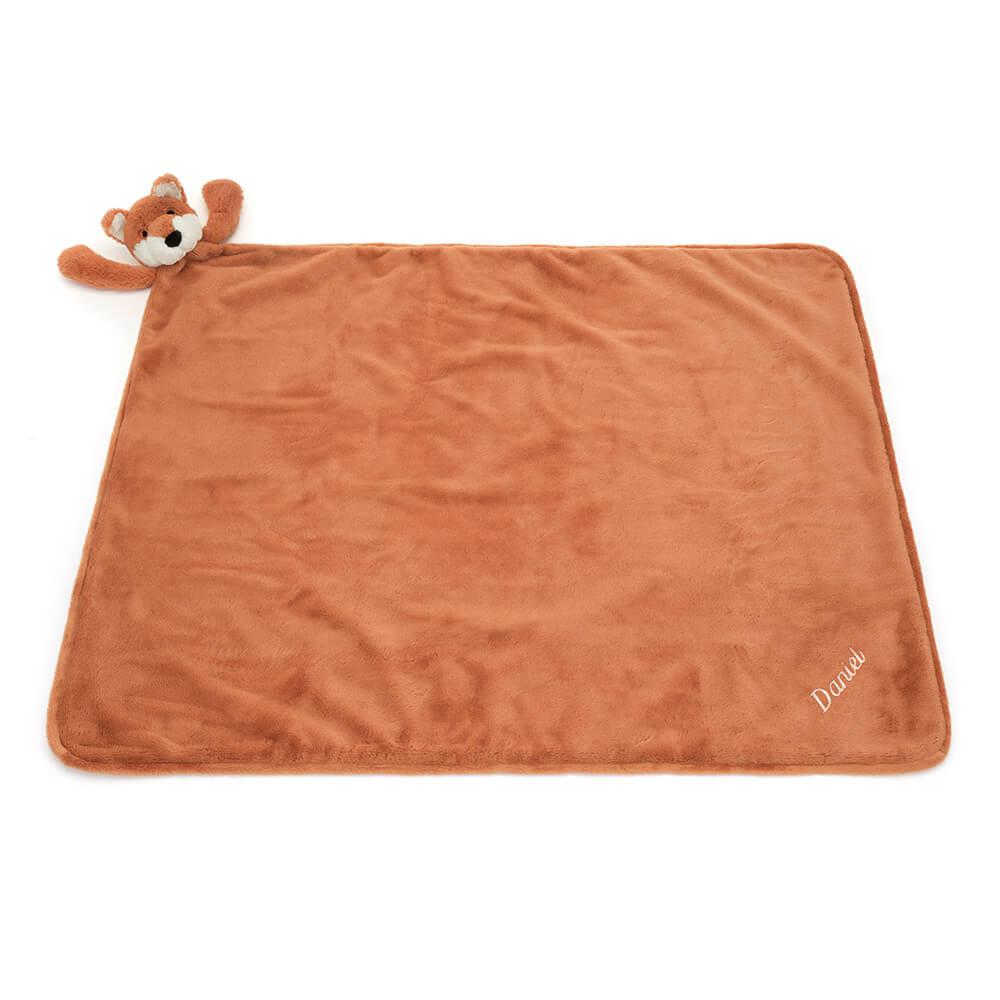 Dziecko Jellycat Bashful Fox Cub Szmatka Przytulanka,56cm x 70cm x 9cm Pomarańczowe | Polska  ZJWN-49278