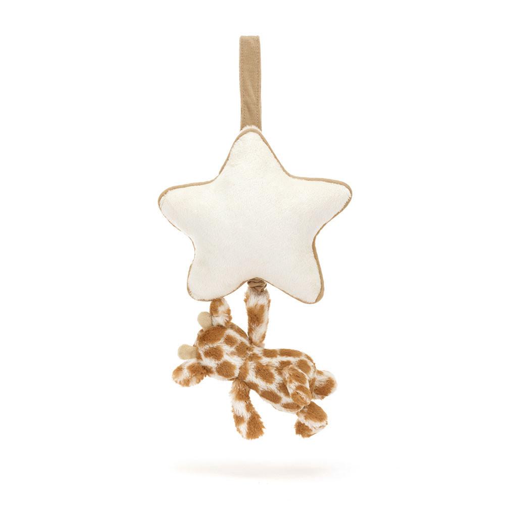 Dziecko Jellycat Bashful Giraffe Musical Pull,30cm x 20cm x 6cm Pomarańczowe | Polska  XLTP-01687