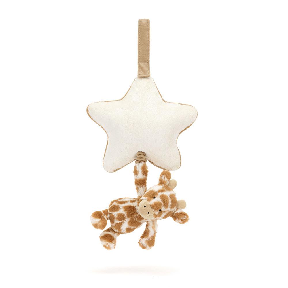Dziecko Jellycat Bashful Giraffe Musical Pull,30cm x 20cm x 6cm Pomarańczowe | Polska  XLTP-01687