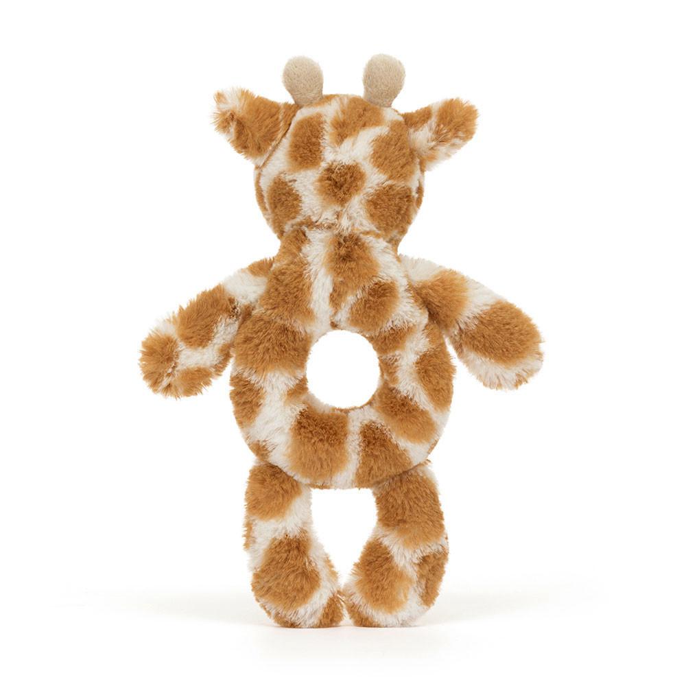 Dziecko Jellycat Bashful Giraffe Ring Rattle,18cm x 8cm x 2cm Pomarańczowe | Polska  GHMF-48092