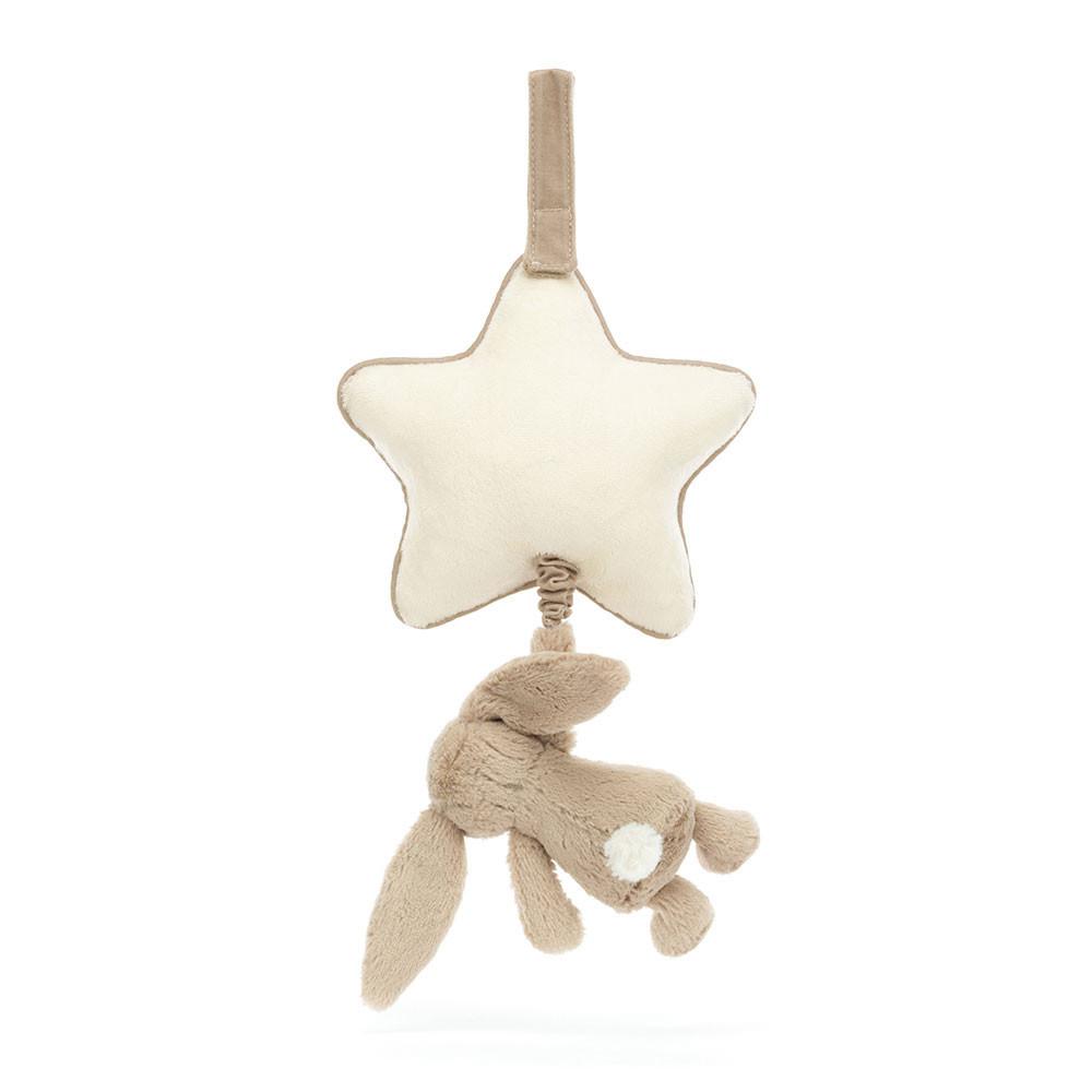 Dziecko Jellycat Bashful Króliczek Musical Pull,30cm x 20cm x 6cm Beżowe | Polska  IKJX-50928