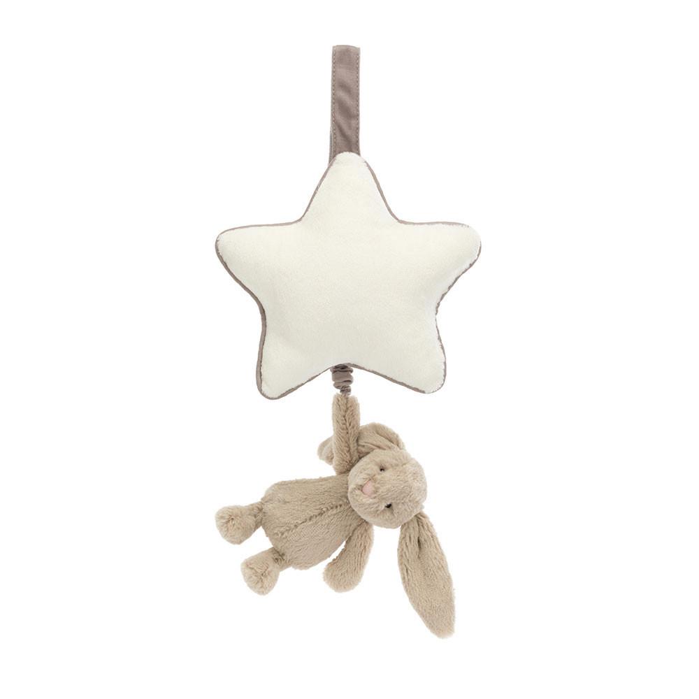 Dziecko Jellycat Bashful Króliczek Musical Pull,30cm x 20cm x 6cm Beżowe | Polska  IKJX-50928