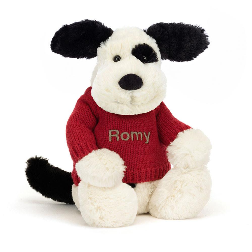 Dziecko Jellycat Bashful Puppy,31cm x 12cm x 9cm Białe | Polska  OQYH-19635