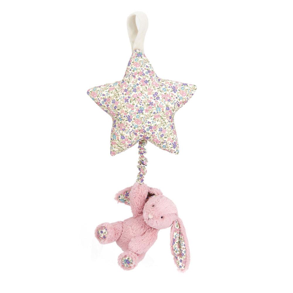 Dziecko Jellycat Blossom Tulip Króliczek Star Musical Pull,30cm x 19cm x 3cm Różowe | Polska  NXYM-50263