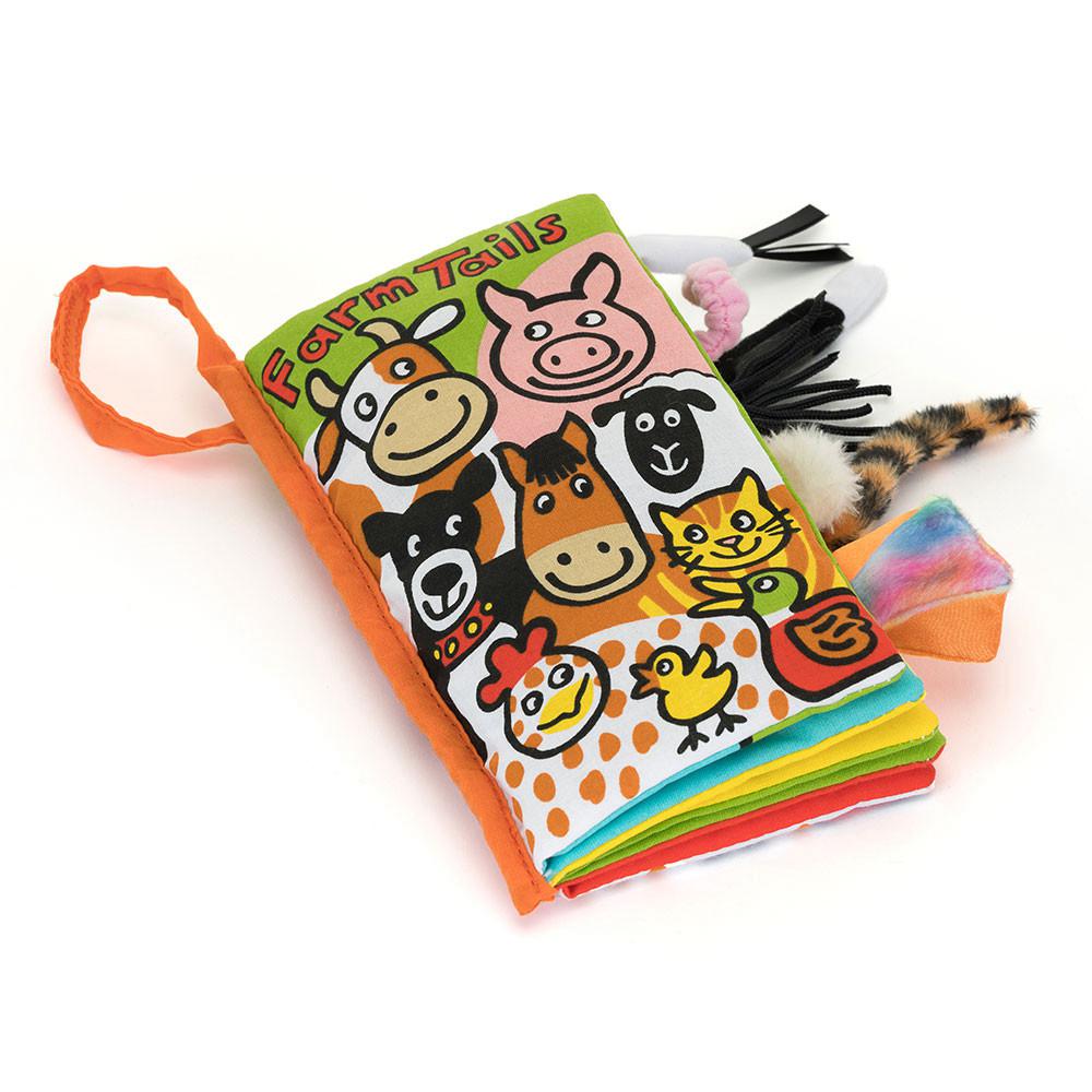 Dziecko Jellycat Farm Tails Activity,22cm x 13cm x 5cm Zielone | Polska  TKGE-18034