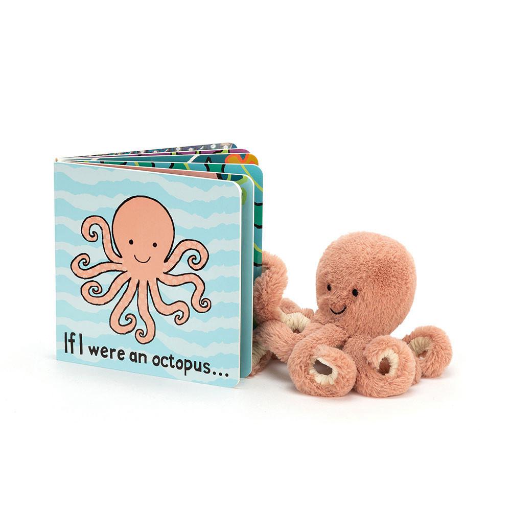 Dziecko Jellycat If I Were An Octopus and Odell Octopus Tiny, Pomarańczowe | Polska  WVQD-09732