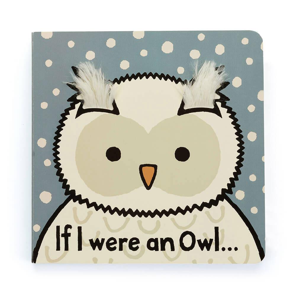 Dziecko Jellycat If I Were An Owl Board and Bashful Owl Medium, Białe | Polska  PQCD-36540