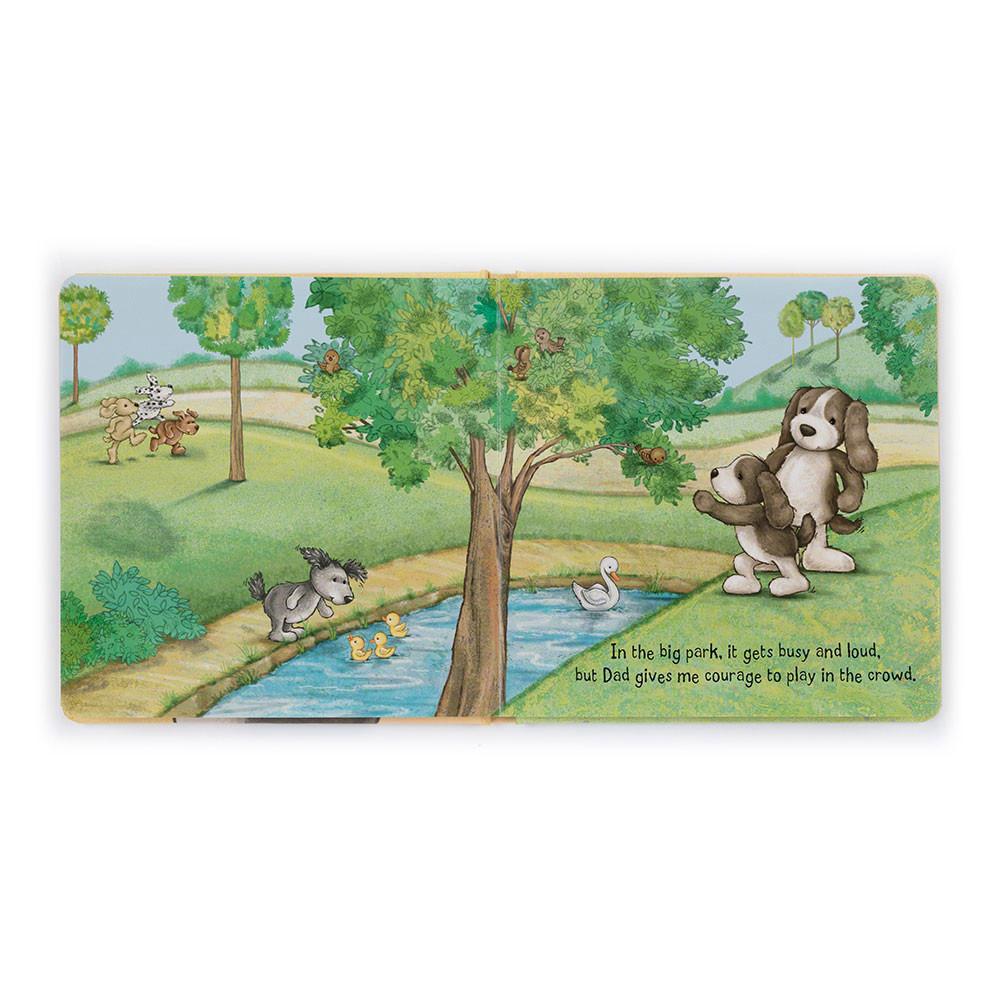Dziecko Jellycat My Dad and Me and Bashful Fudge Puppy Medium, Brązowe | Polska  BUGZ-04782