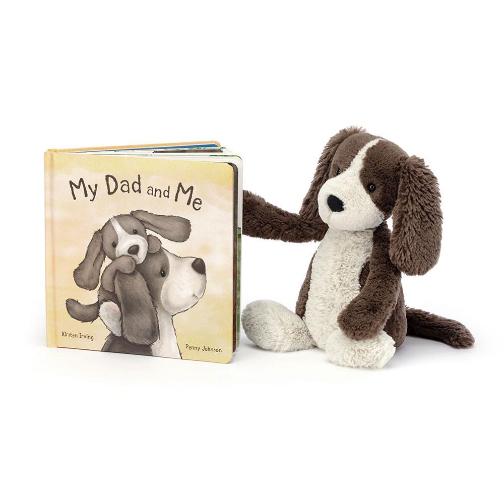 Dziecko Jellycat My Dad and Me and Bashful Fudge Puppy Medium, Brązowe | Polska  BUGZ-04782