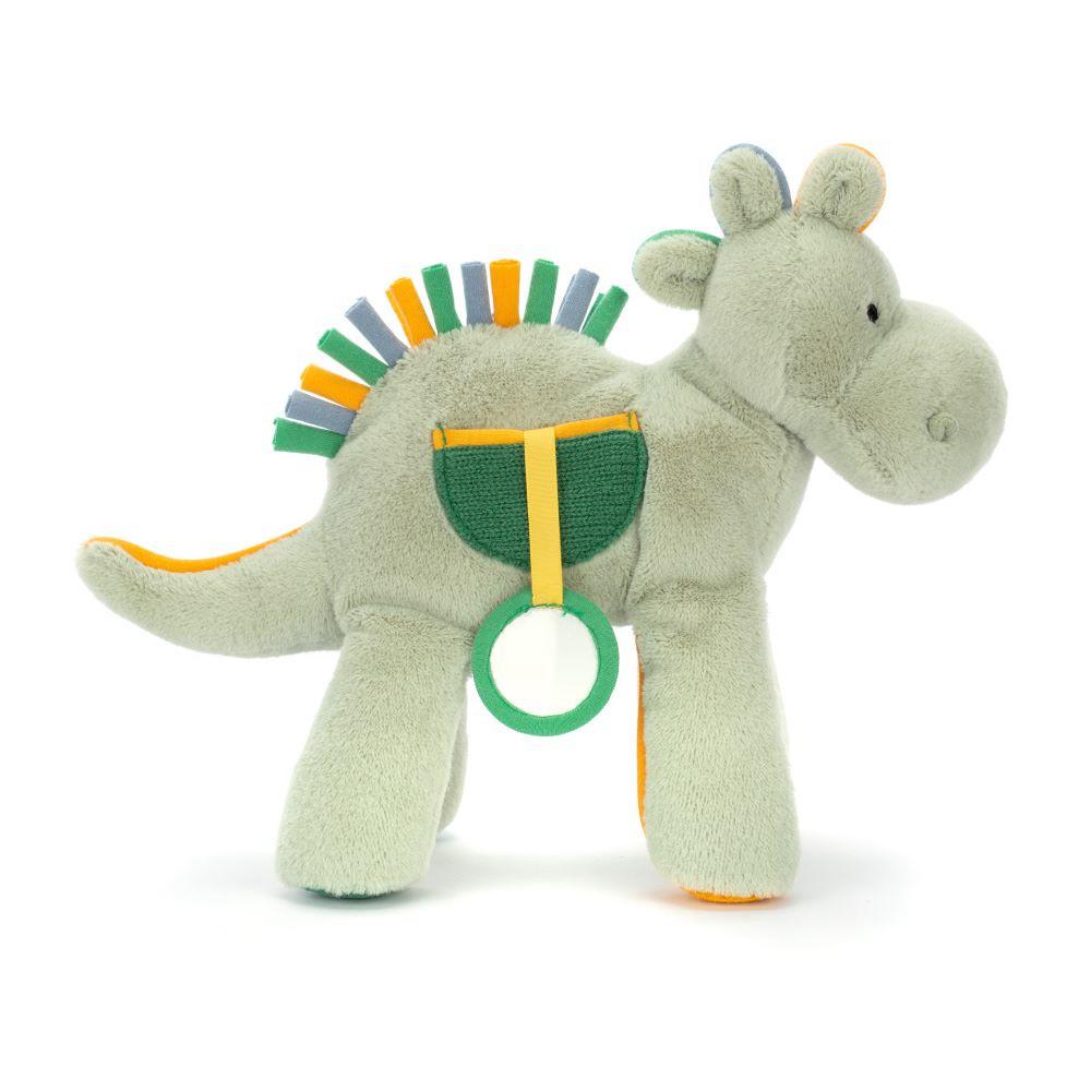 Dziecko Jellycat Peek-a-Book Dino Activity Toy,20cm x 8cm Zielone | Polska  XKJM-07135
