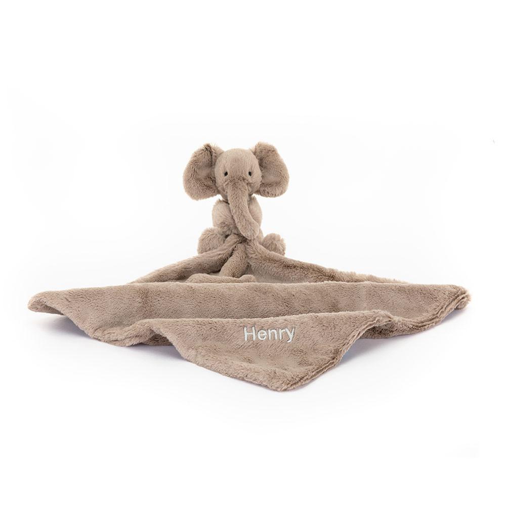 Dziecko Jellycat Smudge Słoń,15cm x 34cm x 34cm Szare | Polska  YCBI-07965