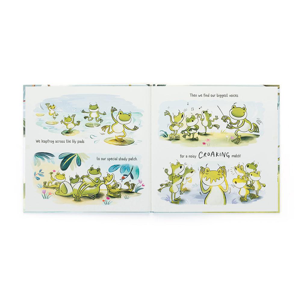 Książeczka Jellycat A Fantastic Day for Finnegan Frog,26cm x 26cm x 1cm Zielone | Polska  CALV-63748
