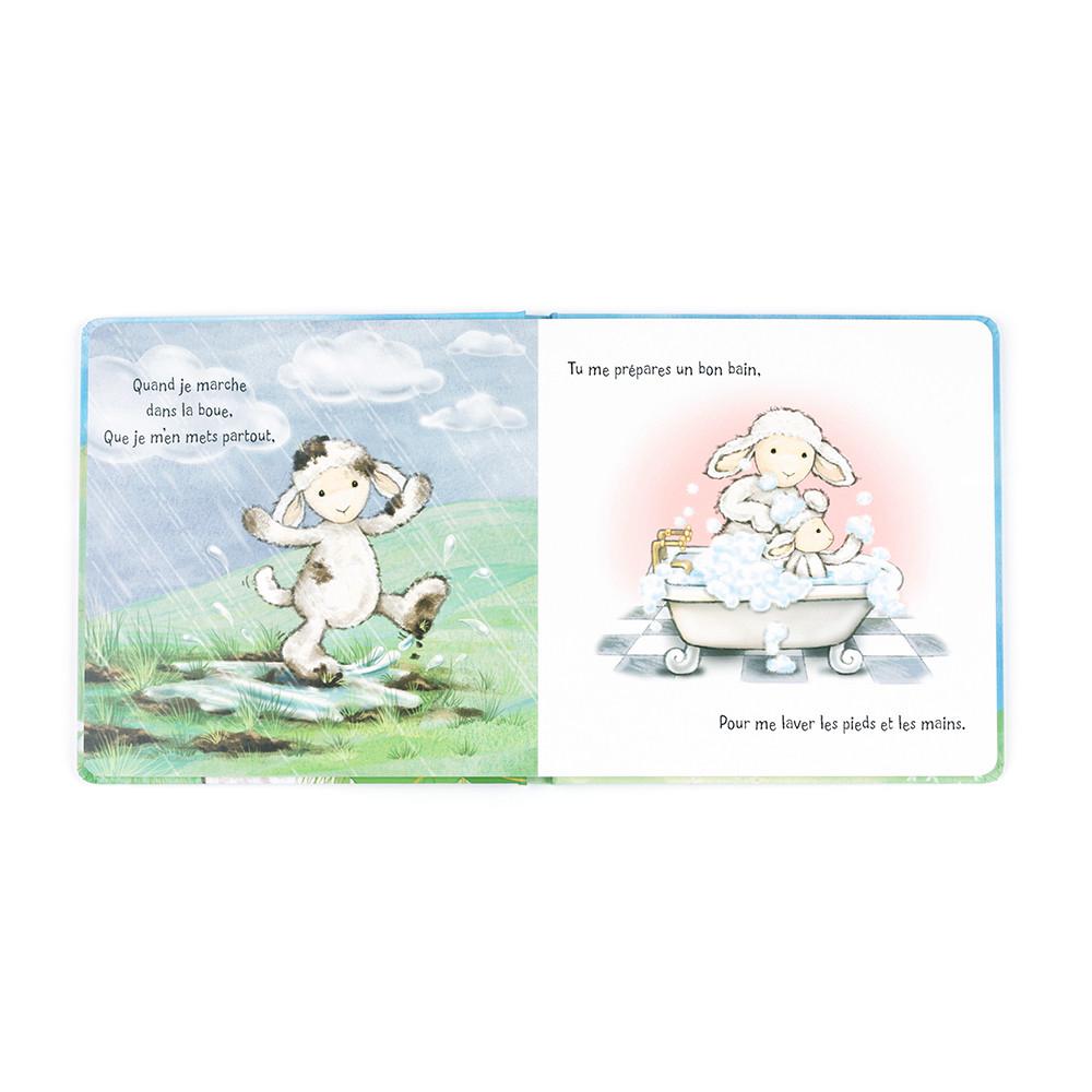 Książeczka Jellycat Agneau Timide Et Sa Maman Livre,21cm x 21cm x 2cm Białe | Polska  MIQT-72913