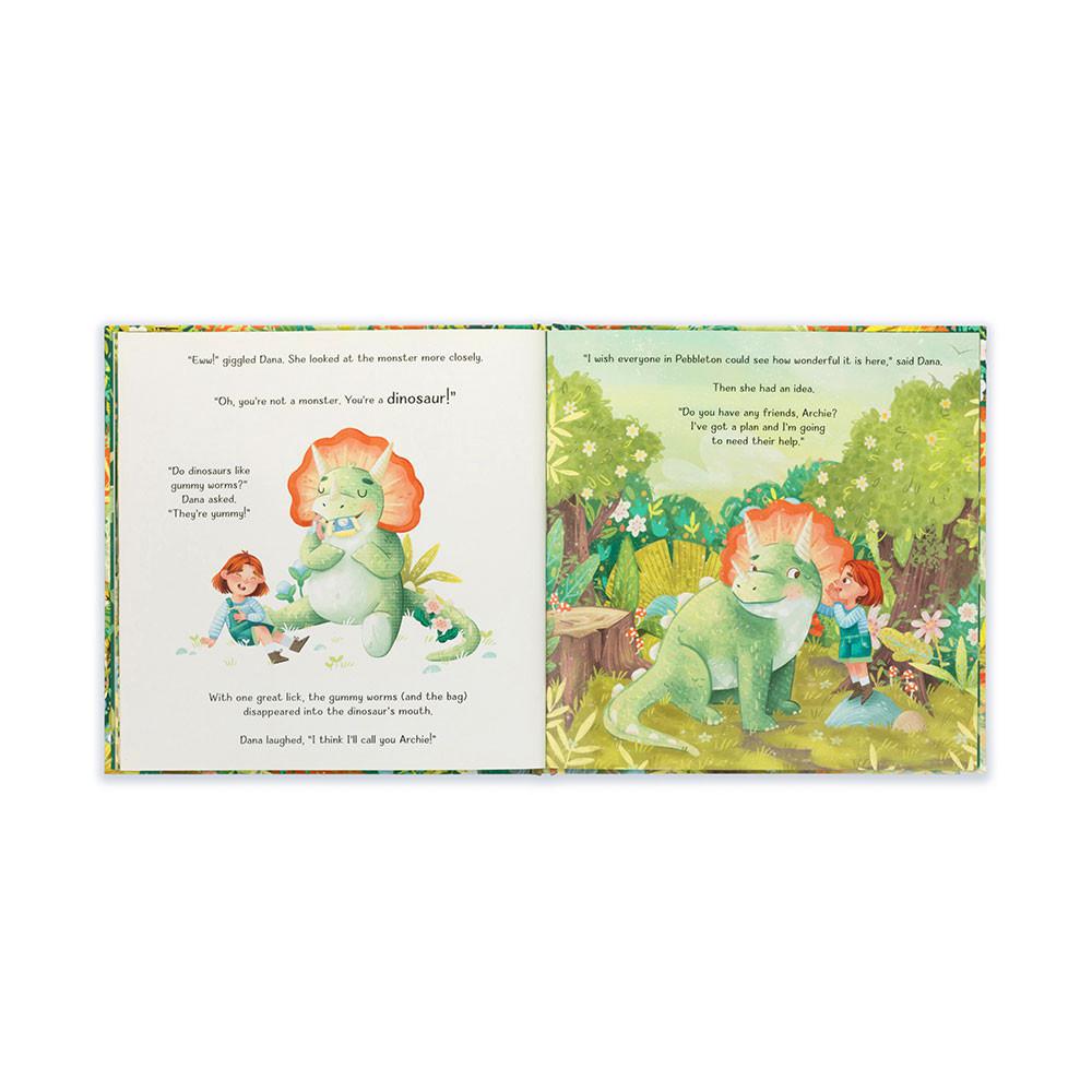 Książeczka Jellycat Archie, My Dinosaur Friend,25cm x 25cm x 1cm Zielone | Polska  JCTP-93425
