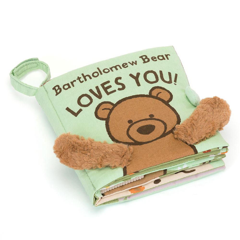 Książeczka Jellycat Bartholomew Miś Loves You,15cm x 15cm x 5cm Brązowe | Polska  OUGC-91368