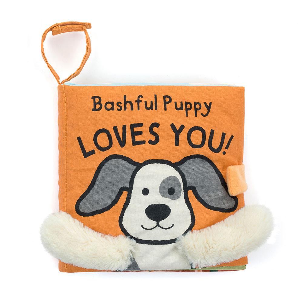 Książeczka Jellycat Bashful Puppy Loves You,15cm x 15cm x 5cm Białe | Polska  SMFP-30849