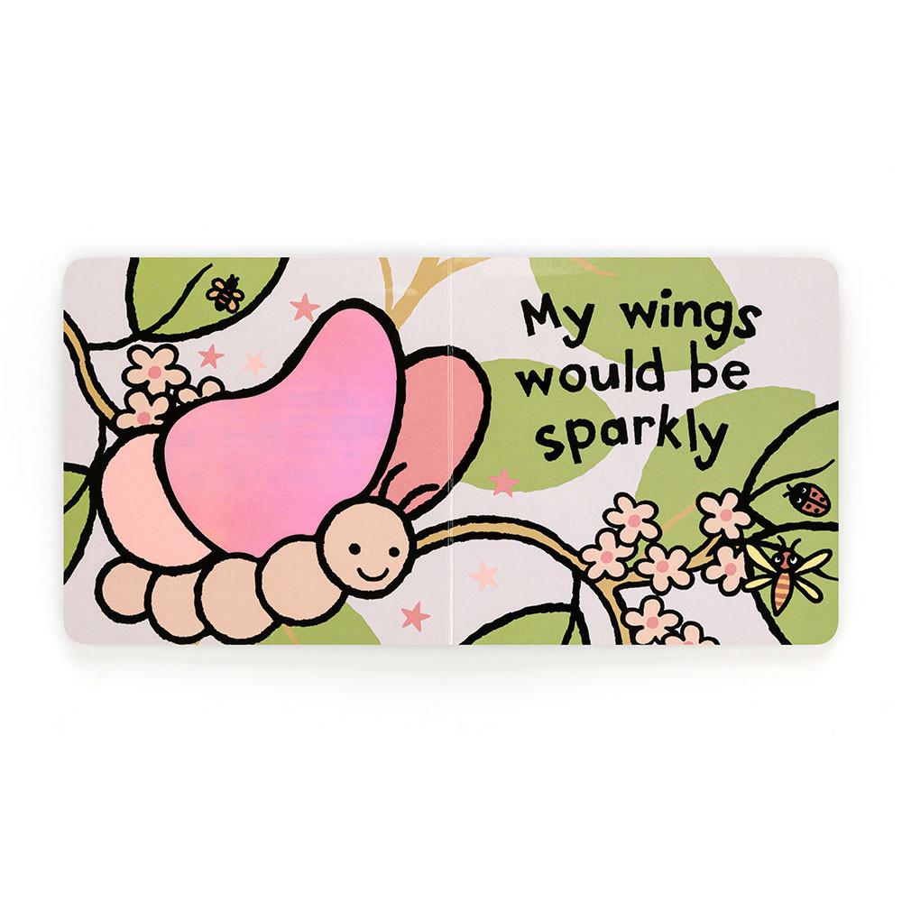 Książeczka Jellycat Butterfly Board,15cm x 15cm x 2cm Różowe | Polska  GNDE-80916