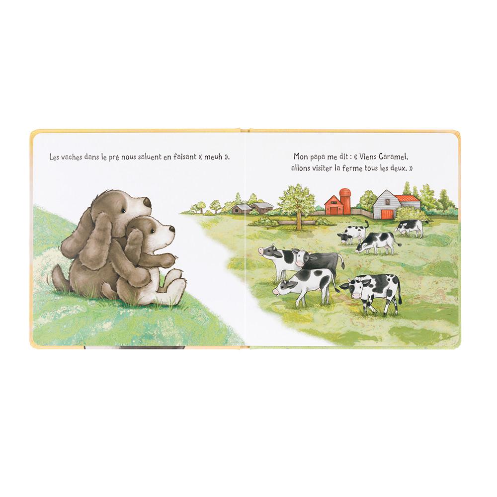 Książeczka Jellycat Caramel Le Toutou Timide Et Son Papa Livre,21cm x 21cm x 2cm Brązowe | Polska  ZIKL-76049