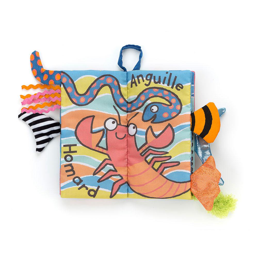 Książeczka Jellycat Coucou Mer,22cm x 13cm x 5cm Niebieskie | Polska  EFKW-64759