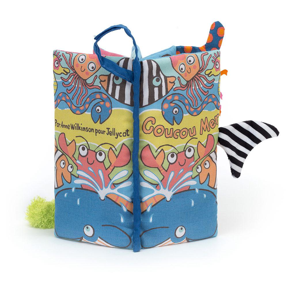 Książeczka Jellycat Coucou Mer,22cm x 13cm x 5cm Niebieskie | Polska  EFKW-64759