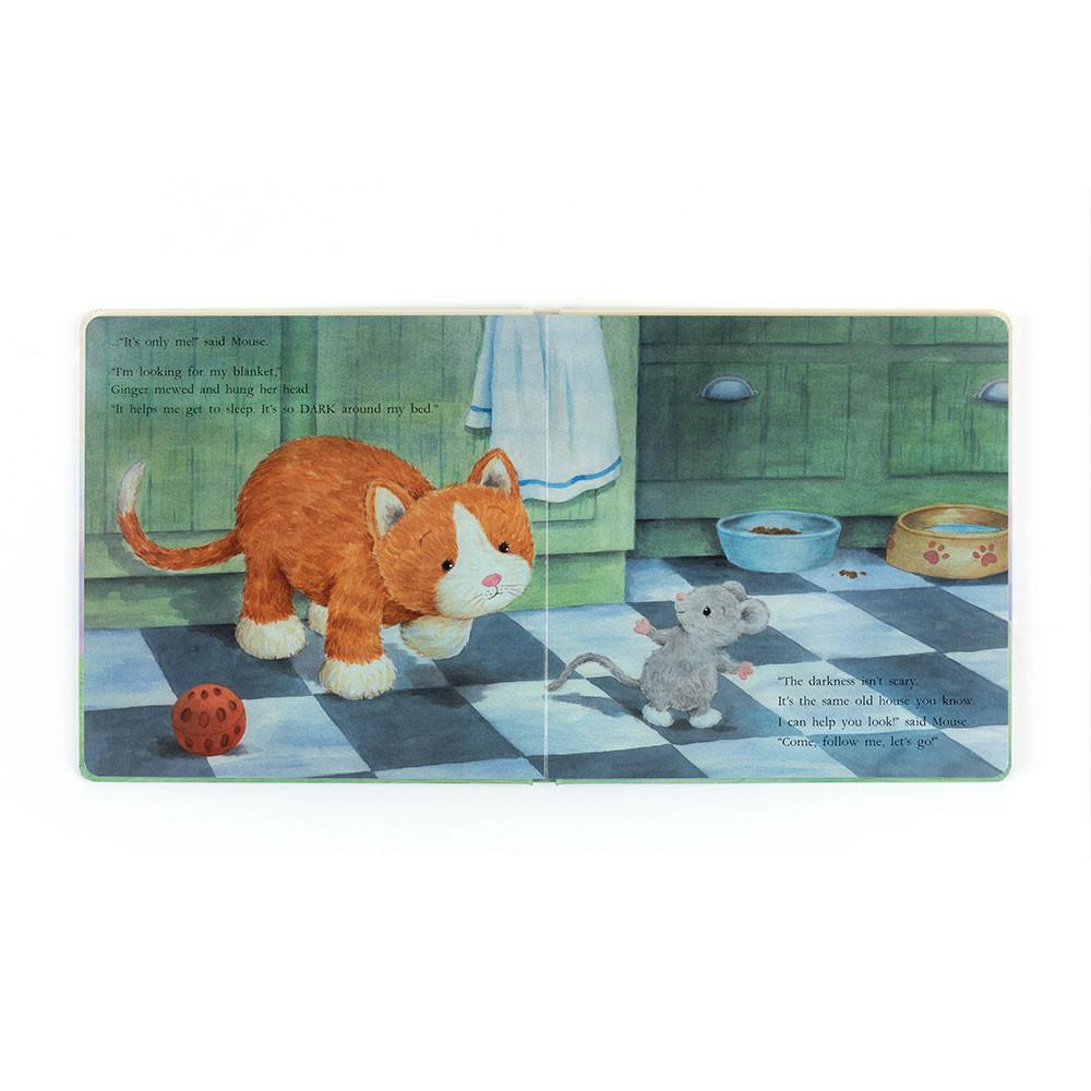 Książeczka Jellycat Ginger, the Courageous Kitten,23cm x 23cm x 2cm Pomarańczowe | Polska  JBKM-74039