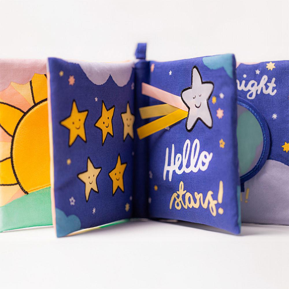 Książeczka Jellycat Hello Moon Fabric,18cm x 18cm x 5cm Białe | Polska  EYXQ-53620