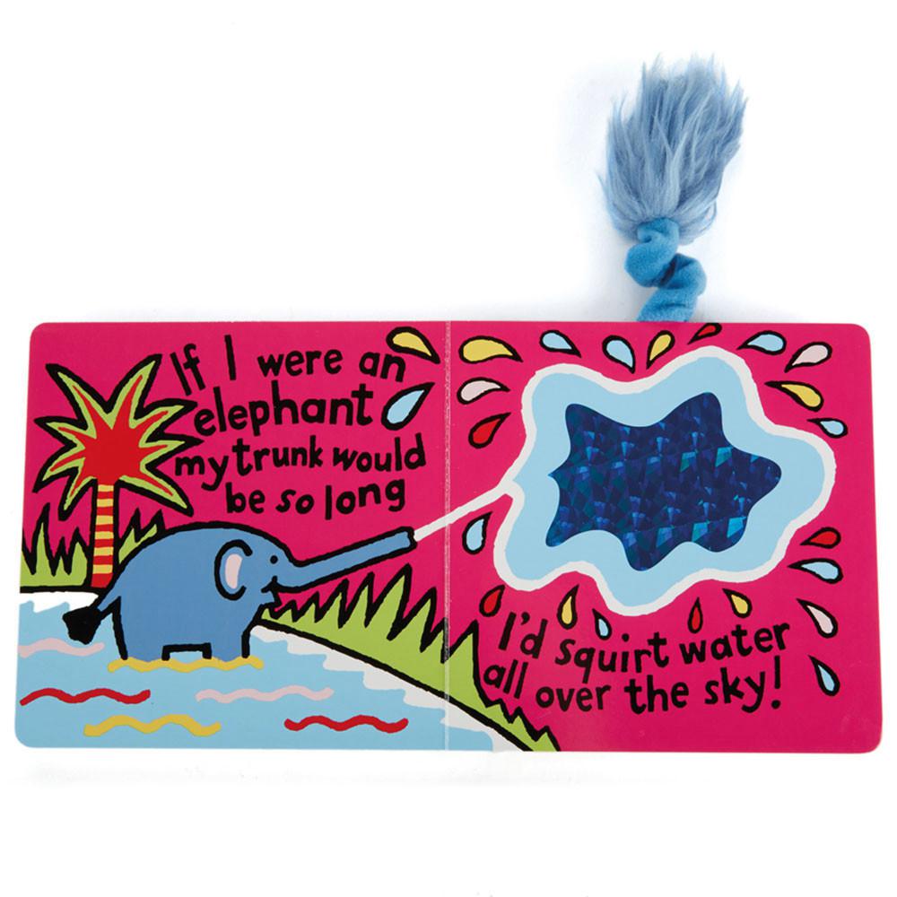 Książeczka Jellycat If I Were An Słoń Board,15cm x 15cm x 2cm Niebieskie | Polska  EYUD-14576