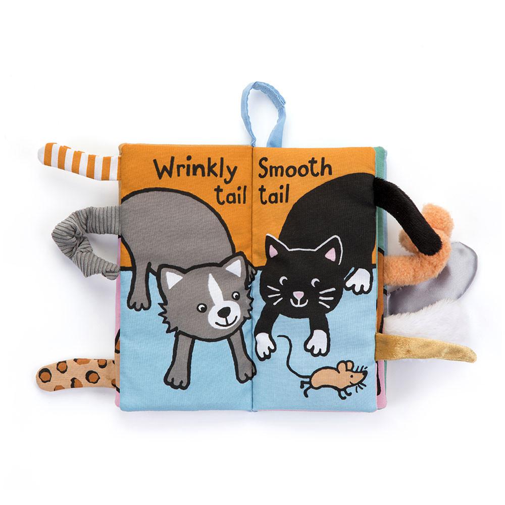 Książeczka Jellycat Kitten Tails Activity,22cm x 13cm x 5cm Niebieskie | Polska  DFGA-74320