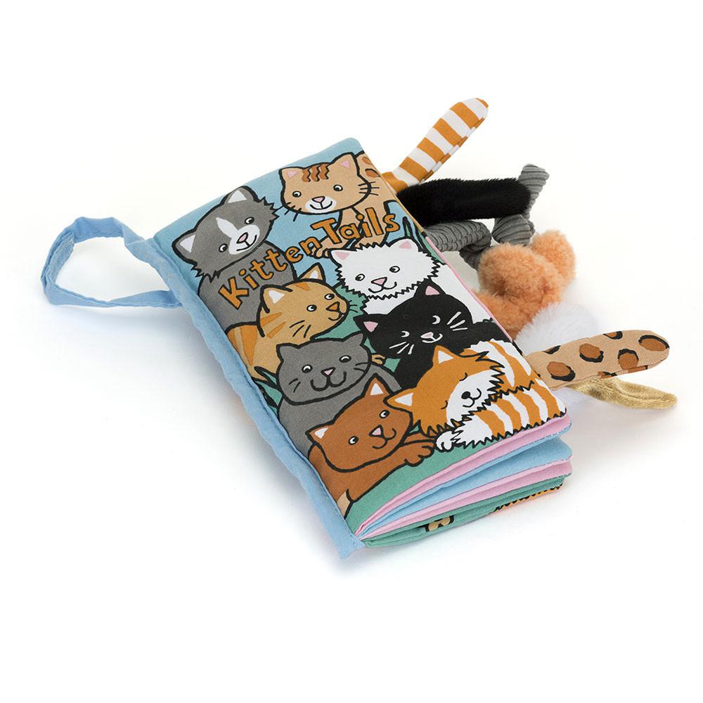 Książeczka Jellycat Kitten Tails Activity,22cm x 13cm x 5cm Niebieskie | Polska  DFGA-74320