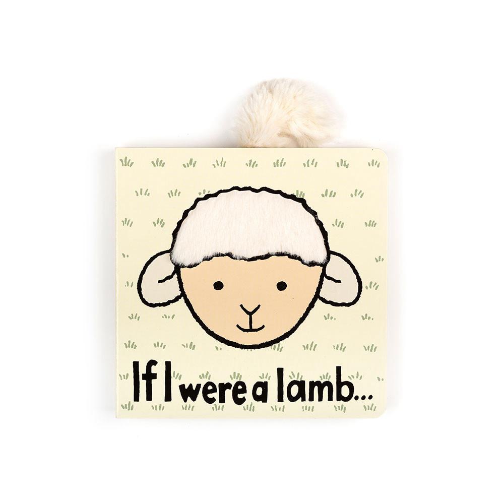 Książeczka Jellycat Lamb Board,15cm x 15cm x 2cm Białe | Polska  PHSN-09276