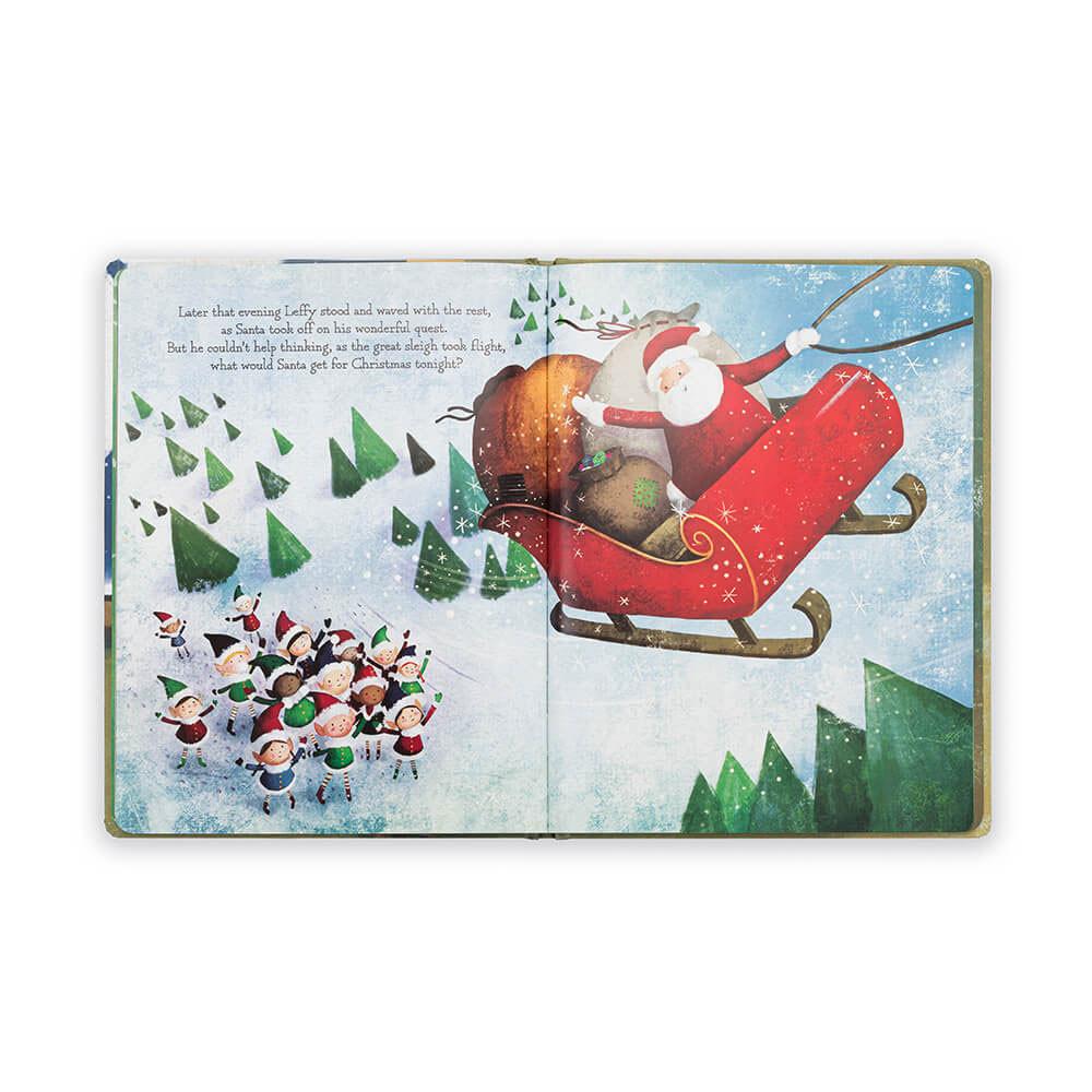 Książeczka Jellycat Leffy's Christmas Gift,26cm x 20cm x 2cm Zielone | Polska  LKSU-47359