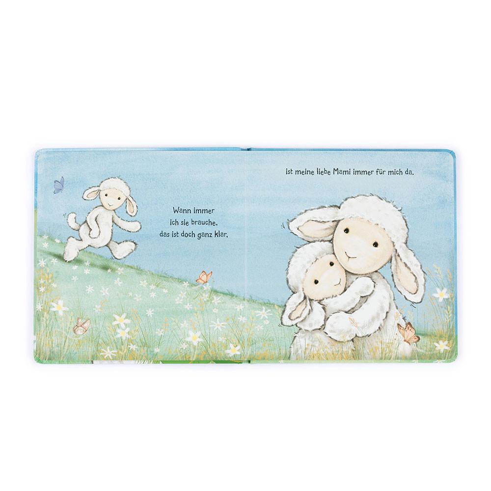 Książeczka Jellycat Mami Hat Dich Lieb, Lämmchen Schnuck Buch,21cm x 21cm x 2cm Białe | Polska  OHJP-21479