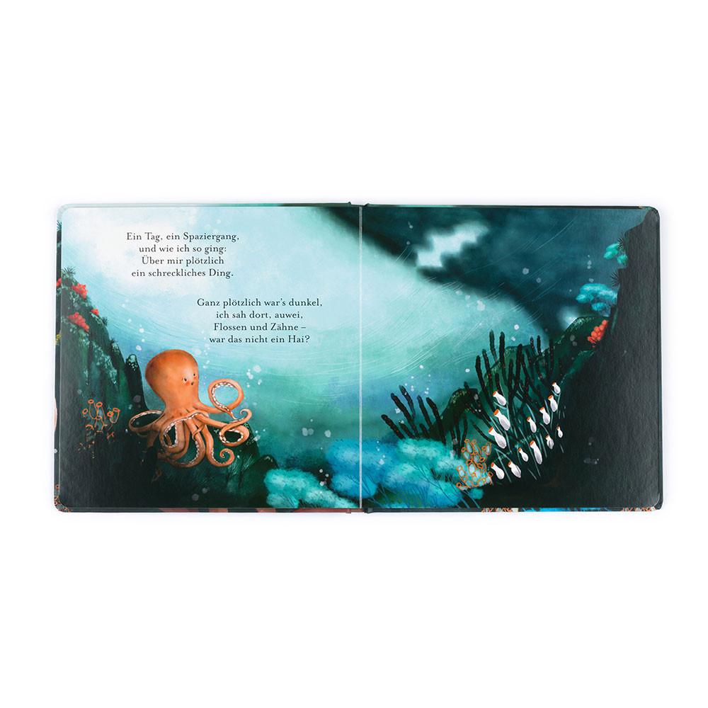 Książeczka Jellycat Odell, Der Furchtlose Oktopus Buch,23cm x 23cm x 2cm Pomarańczowe | Polska  KAMX-73902