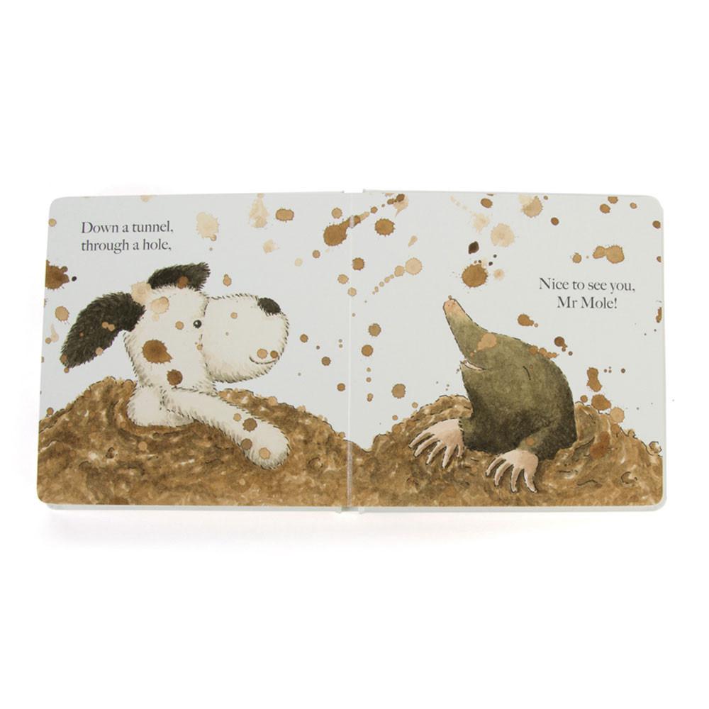 Książeczka Jellycat Puppy Makes Mischief,19cm x 19cm x 2cm Białe | Polska  BDGI-09526