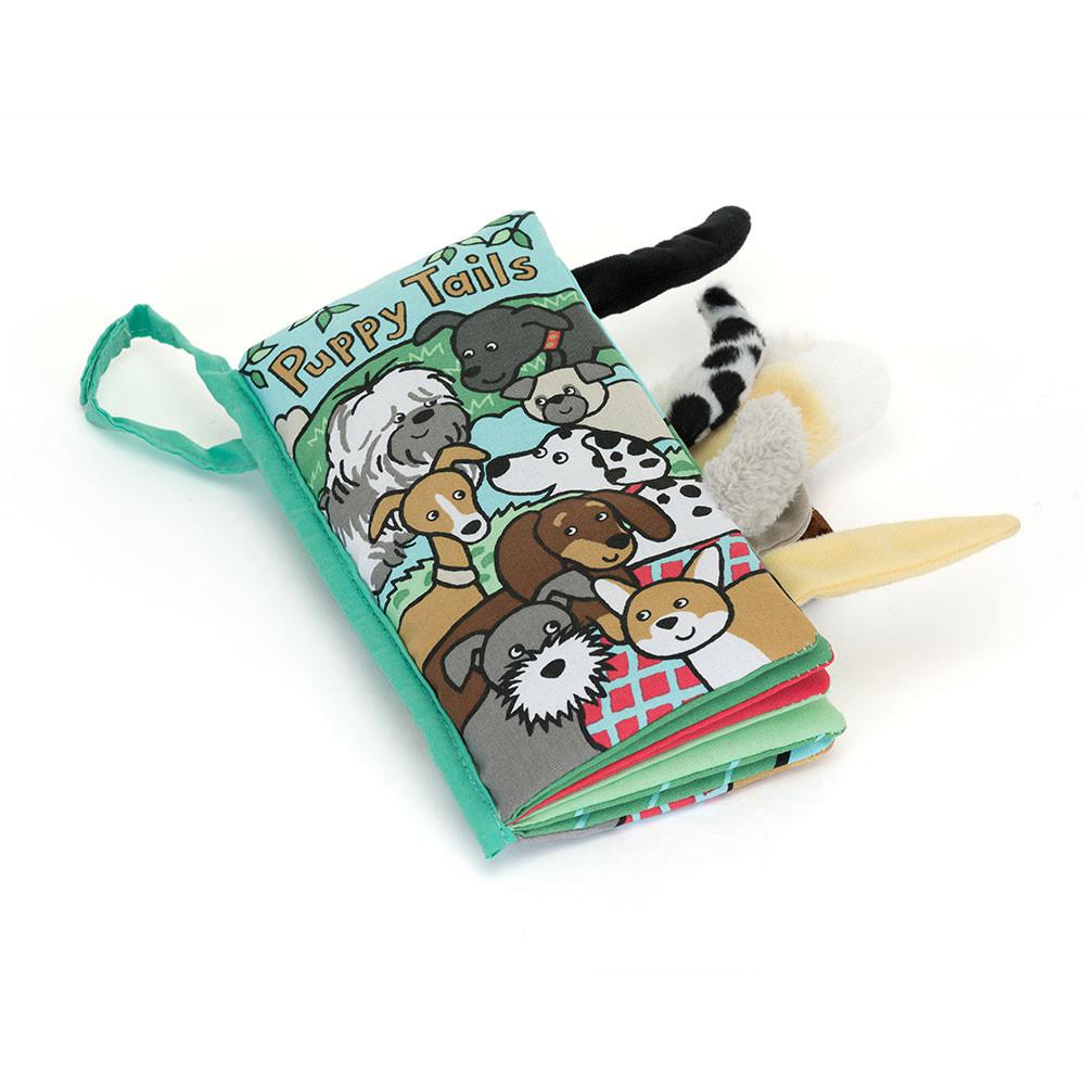 Książeczka Jellycat Puppy Tails Activity,22cm x 13cm x 5cm Zielone | Polska  NPFX-10283